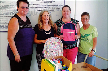 Eagles Auxiliary donates supplies to schools donation receipt