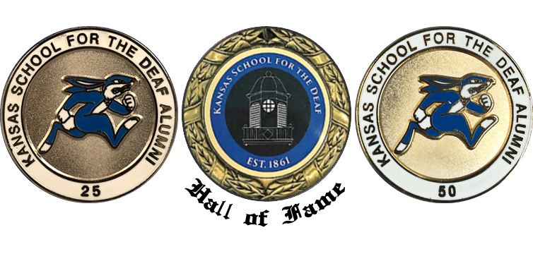 KSDAA 25 yr Silver Pin, 50 yr Gold Pin and Hall of Fame medal award