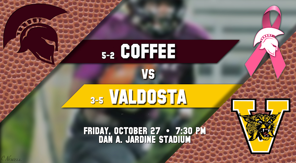 Go Trojans! Beat Valdosta! Coffee vs Valdosta, October 27