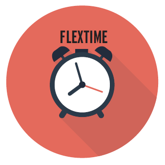 Flextime Flextime with clock