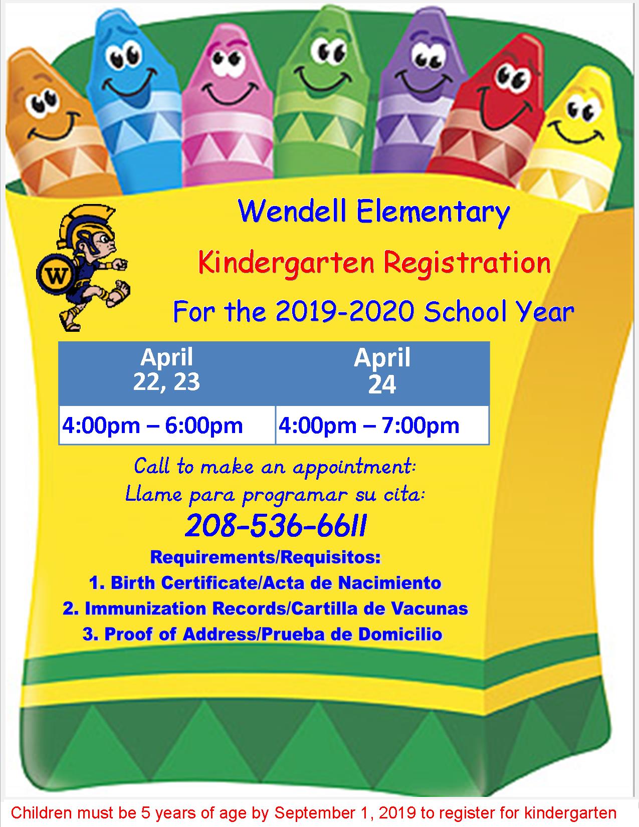 Kindergarten Registration