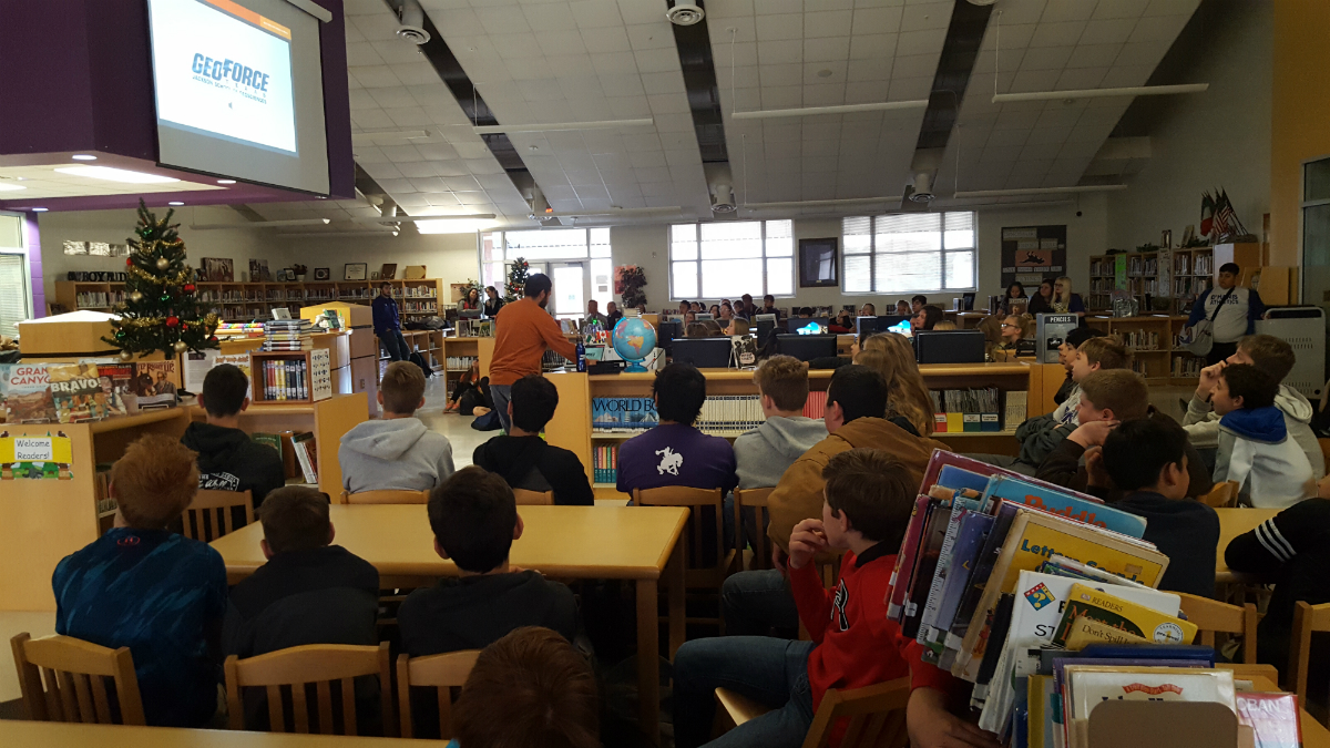 Junior High students learn about opportunity for GeoForce GeoForce Presentation