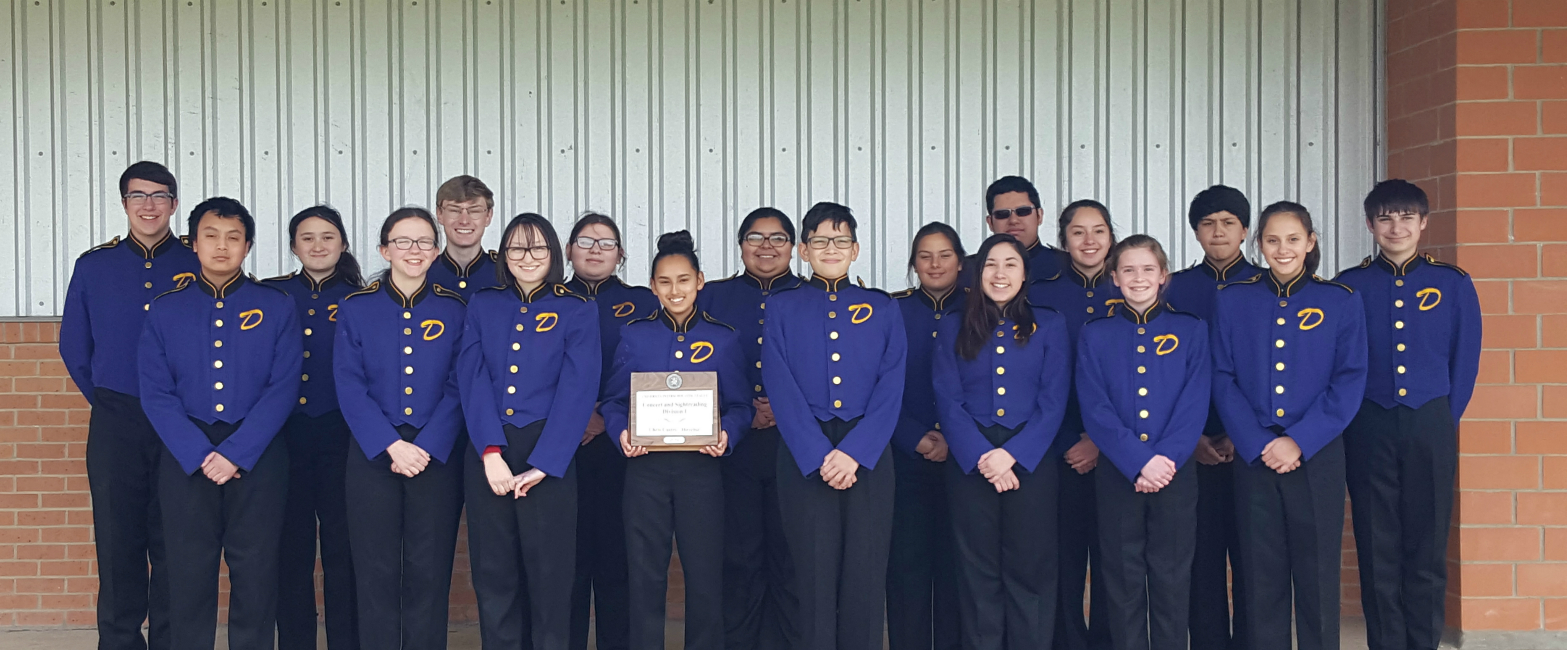 UIL Concert and Sight-Reading Contest D'Hanis Pride Band Receives Division 1