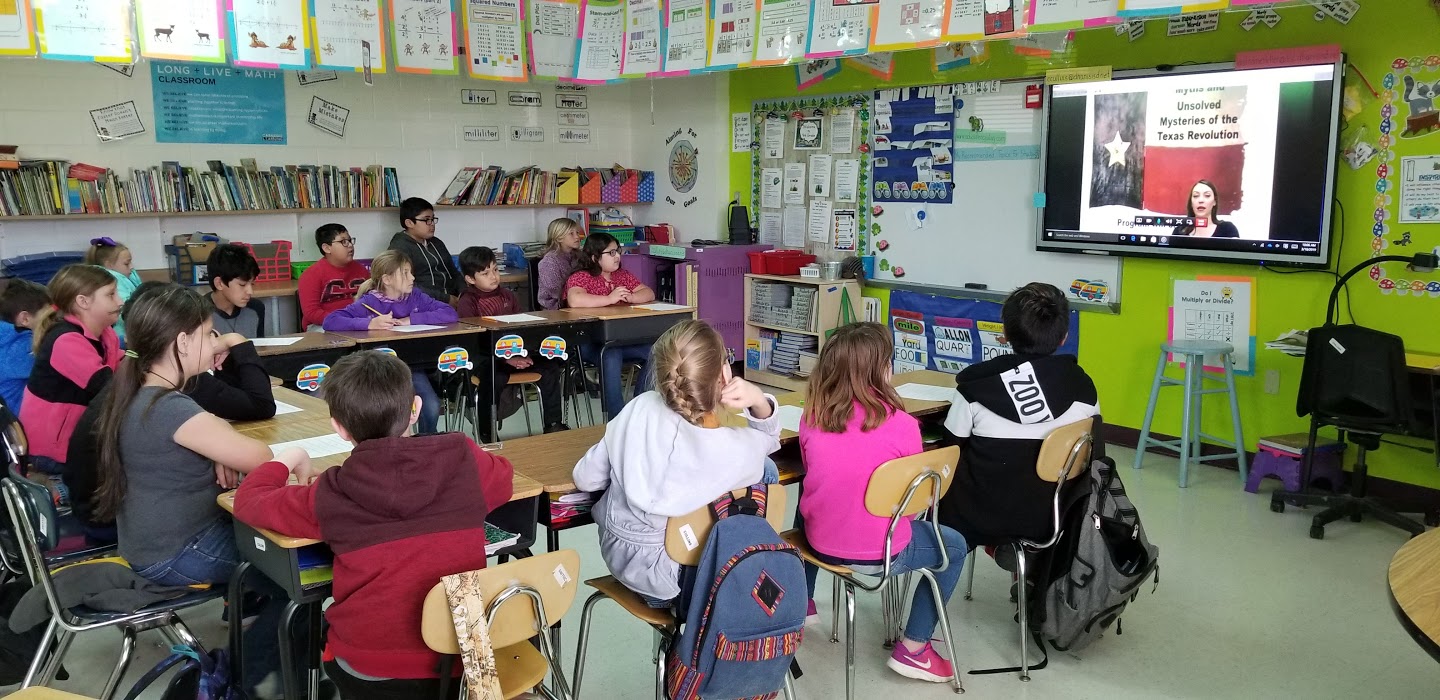 4th Grade learns about the Texas Revolution Texas Revolution VideoConference