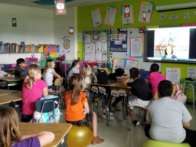 La Belle Video Conference with Bullock State Museum 4th Grade Video Conference