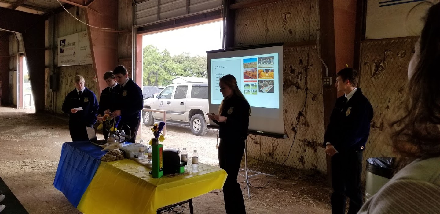 FFA Booth FFA presents at AG Day
