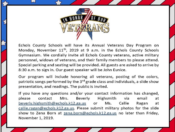 Veteran's Day Flyer Veteran's Day Flyer