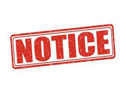 Notice for Booster Club Meeting Notice for Booster Club Meeting