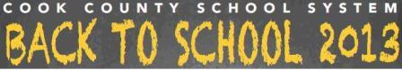 Back To School Information 2013