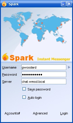 Spark login image