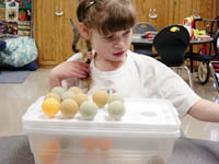 Student in classroom