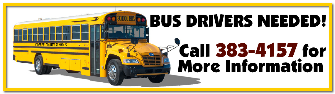 Bus Drivers Needed - Call 383-4157