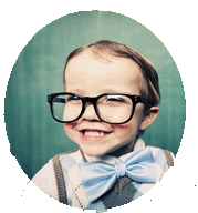 decorative image of smiling boy