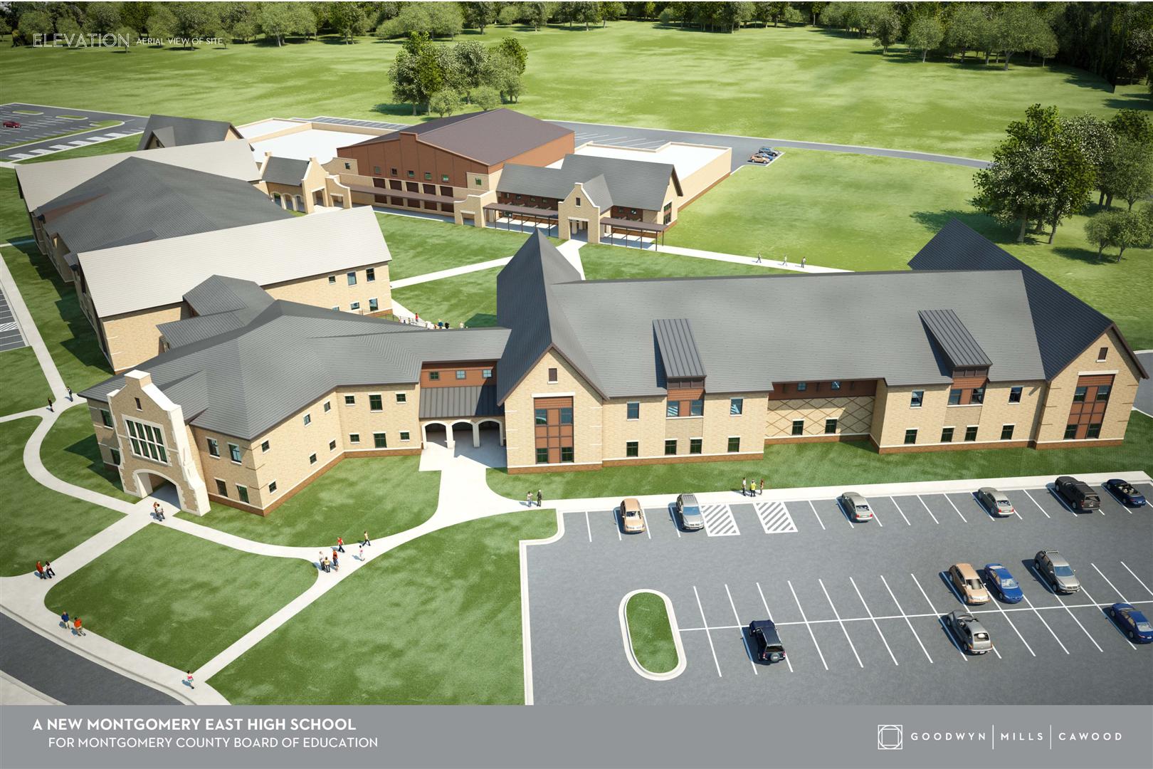 Artist concept of the new high school