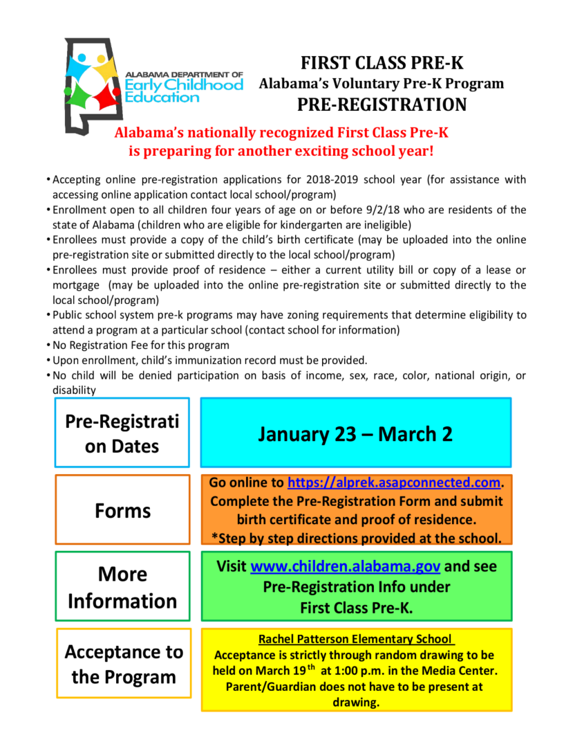 W.S. Neal High School: RPES PreK Registration