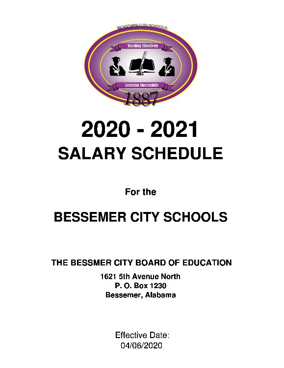 New Salary Schedule (2020 2021) Bessemer City Schools