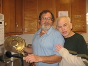 Doug and Willie Cooking at the Activity Center