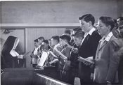 School Children at Mass