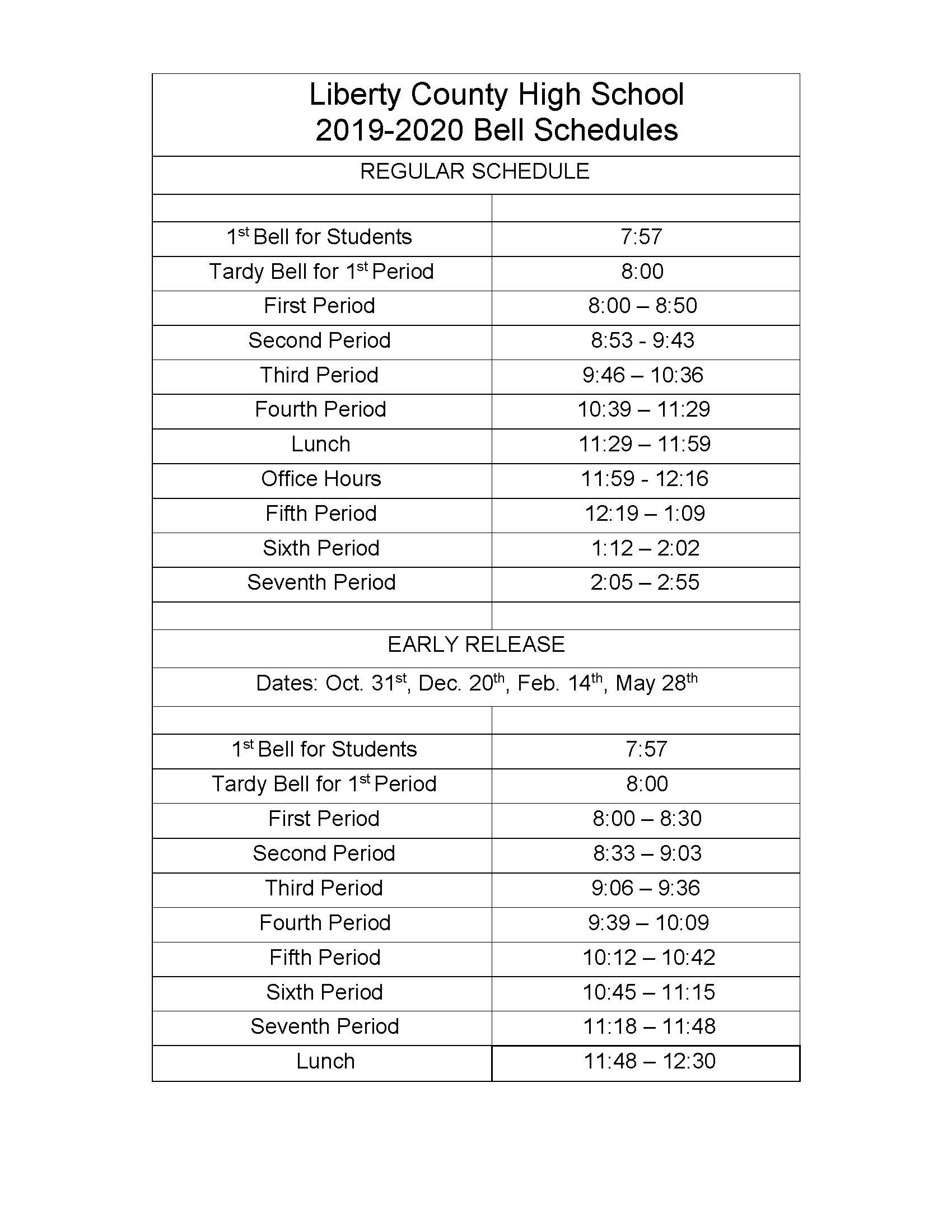 Liberty County High School Guidance