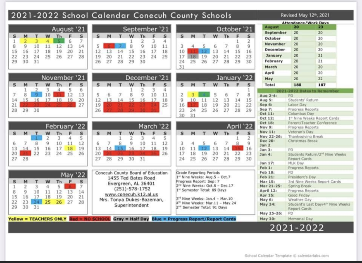 Magnolia Springs Alabama School 2022 Calendar May Calendar 2022