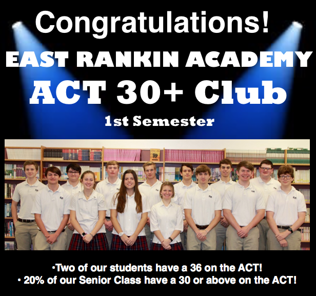 East Rankin Academy Spotlight East Rankin ACT 30+ Club