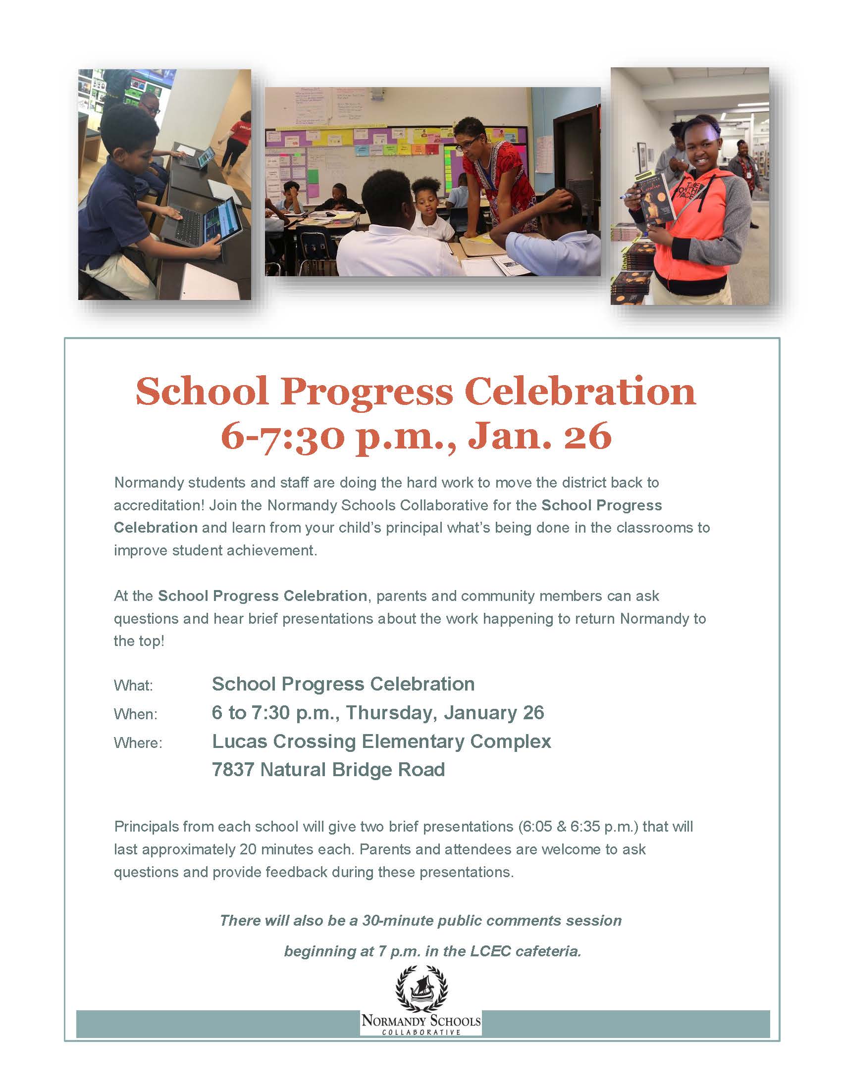 to the Normandy Schools Collaborative Website.