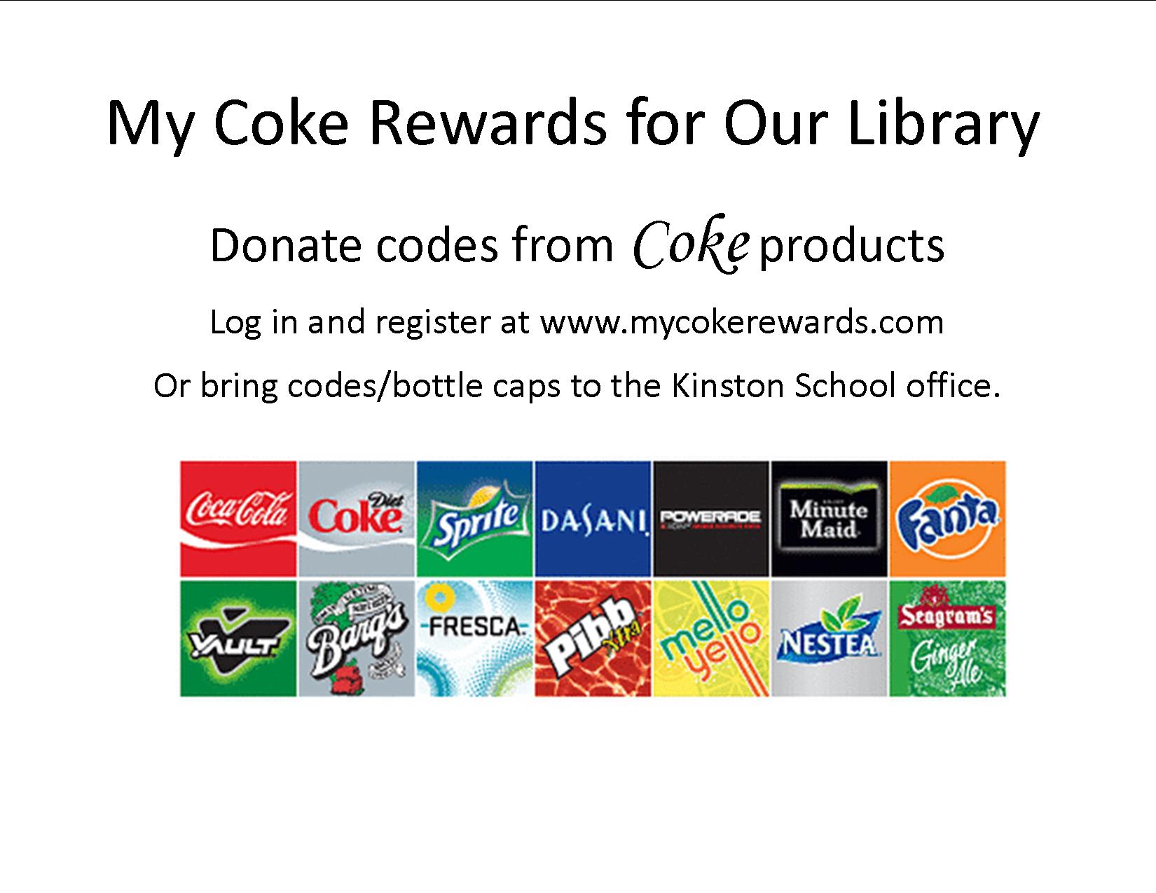 Kinston High School Highlights My Coke Rewards for Our Library