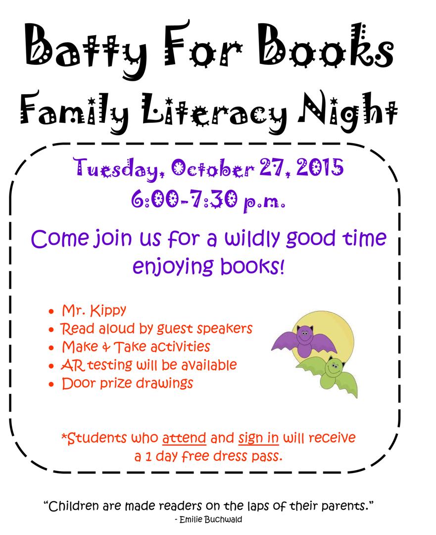 Odem-Edroy ISD - Oct 27th - Family Literacy Night